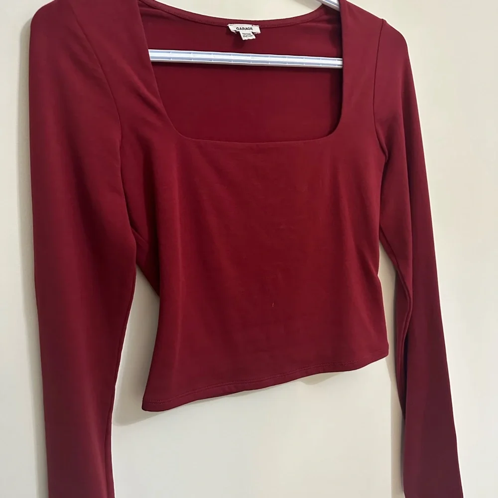 Garage Red Long Sleeve Top - Picture 2 of 3